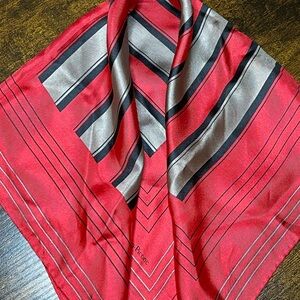 Evan-Picone Red and Black Scarf